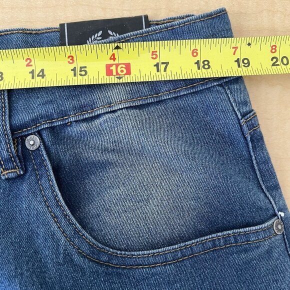 CR24 Chrome Edge Men Denim Jean 40x30 Distressed Splatter Paint Stretch Straight - Picture 8 of 11